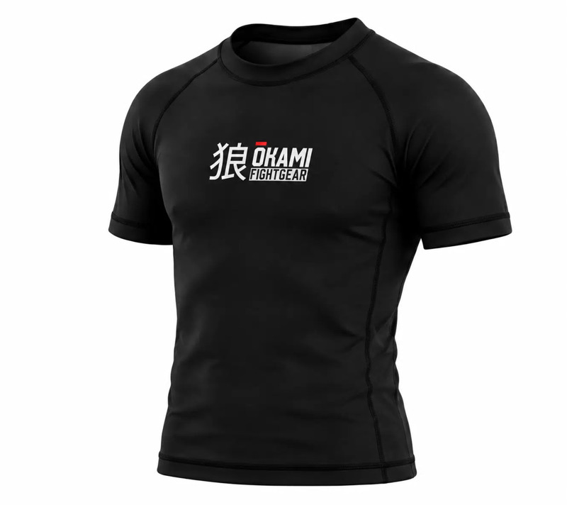 Okami Kuro s/s rashguard -black